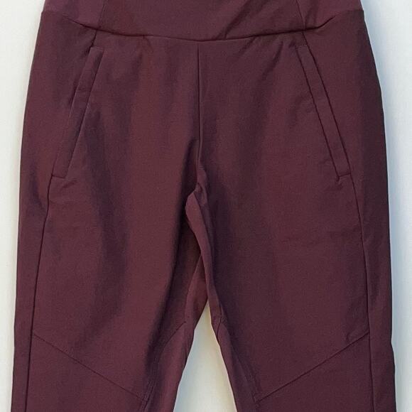 Athleta Headlands Hybrid Trek Hiking Tight Antique Burgundy Women's size 4 TALL - Picture 8 of 16